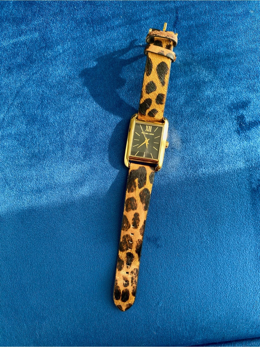 Michael Kors Monroe Gold and Leopard Print Watch